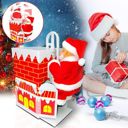 🎅Electric Santa Claus Climbing Ladder with Music