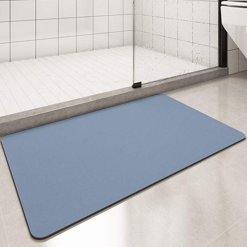 Solid Color Anti-Slip Bath Mat Soft Quick-Dry Washable Shower Mat