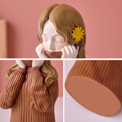 Modern Sweater Girl Figurines