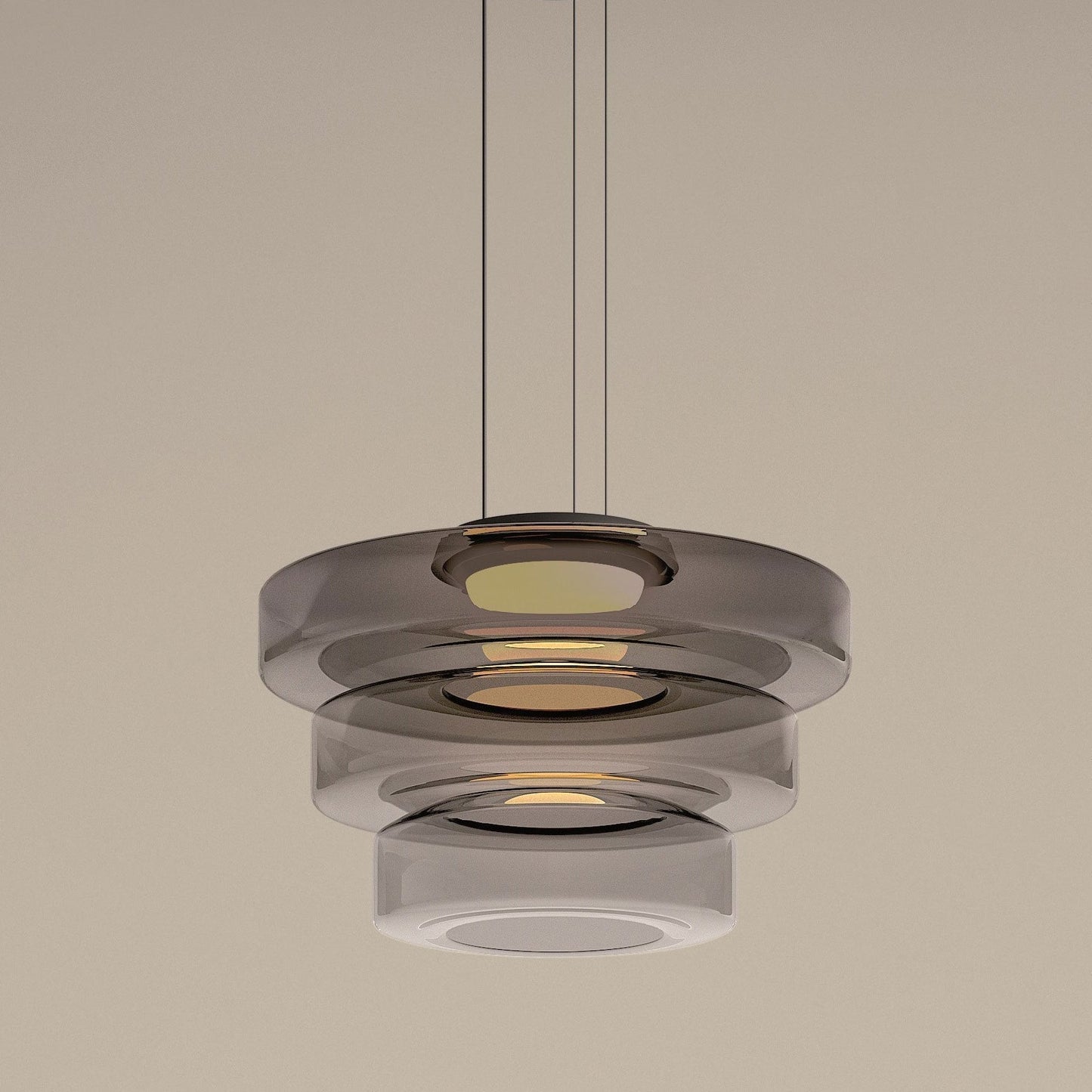 Glass pendant lights in Bauhaus style lamp