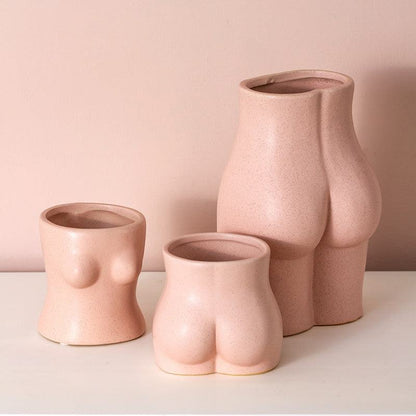 Pink Girl Body Vase