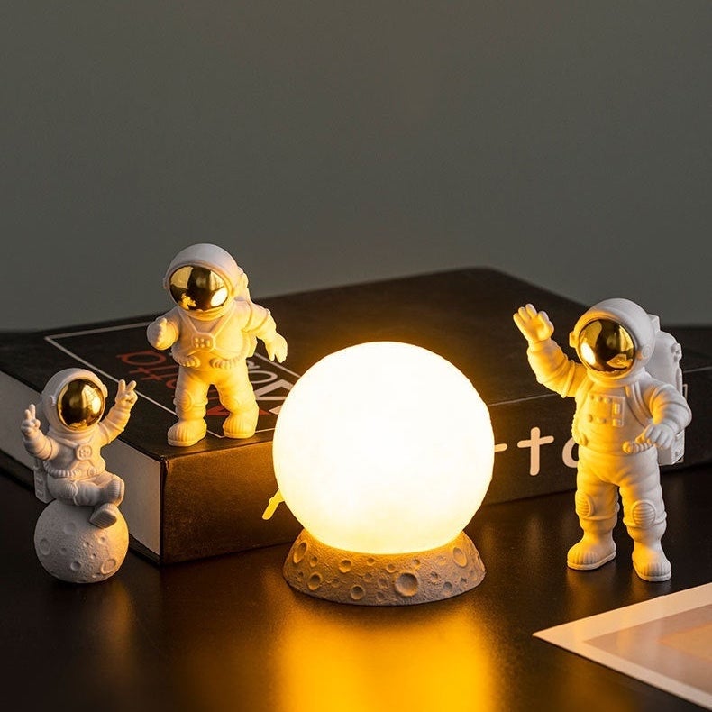 Astronaut on Moon Figurines