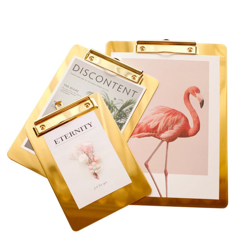 Elegance Stylish Golden Clip Boards