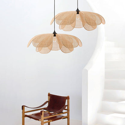 NaturelChic - Hanging Lamp in Reed for the Bedroom