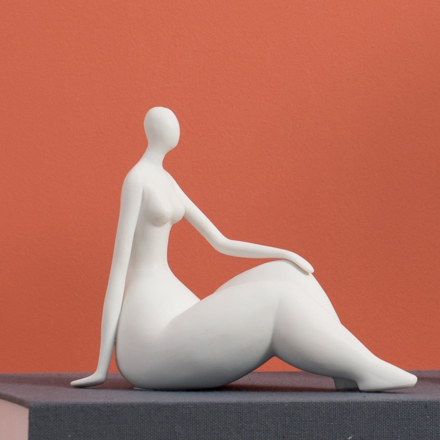 Ceramic Abstract Woman Art Figurine