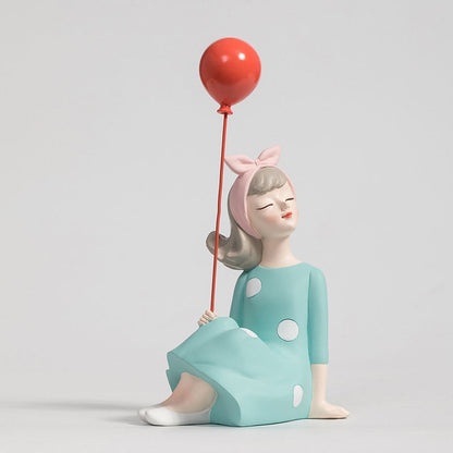 Retro Style Girl With Balloons