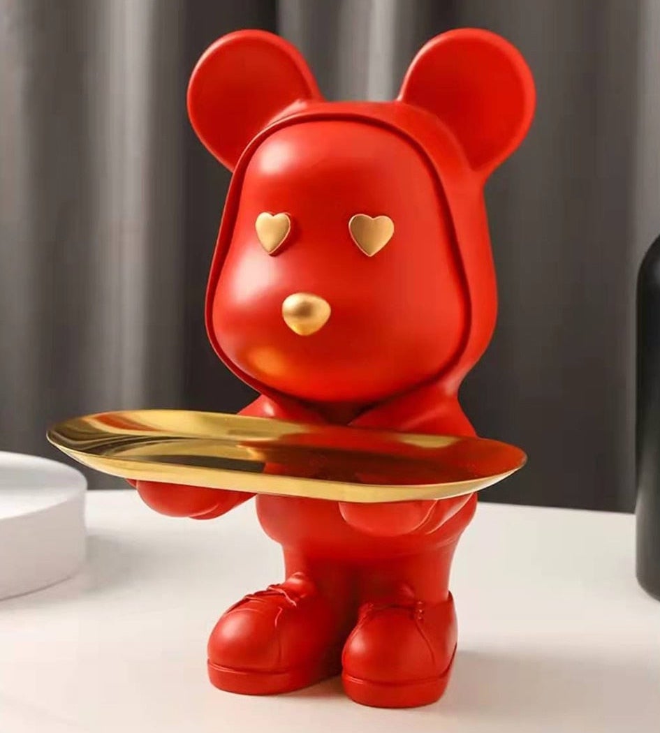 Bear Clown Golden Tray