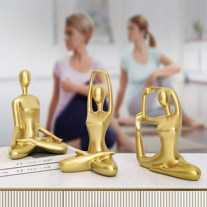 Abstract Yoga Lady Figurines