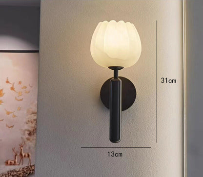 Marble Rose Wall Light