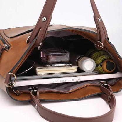 Raya™ - Vintage Leather Shoulder Bag