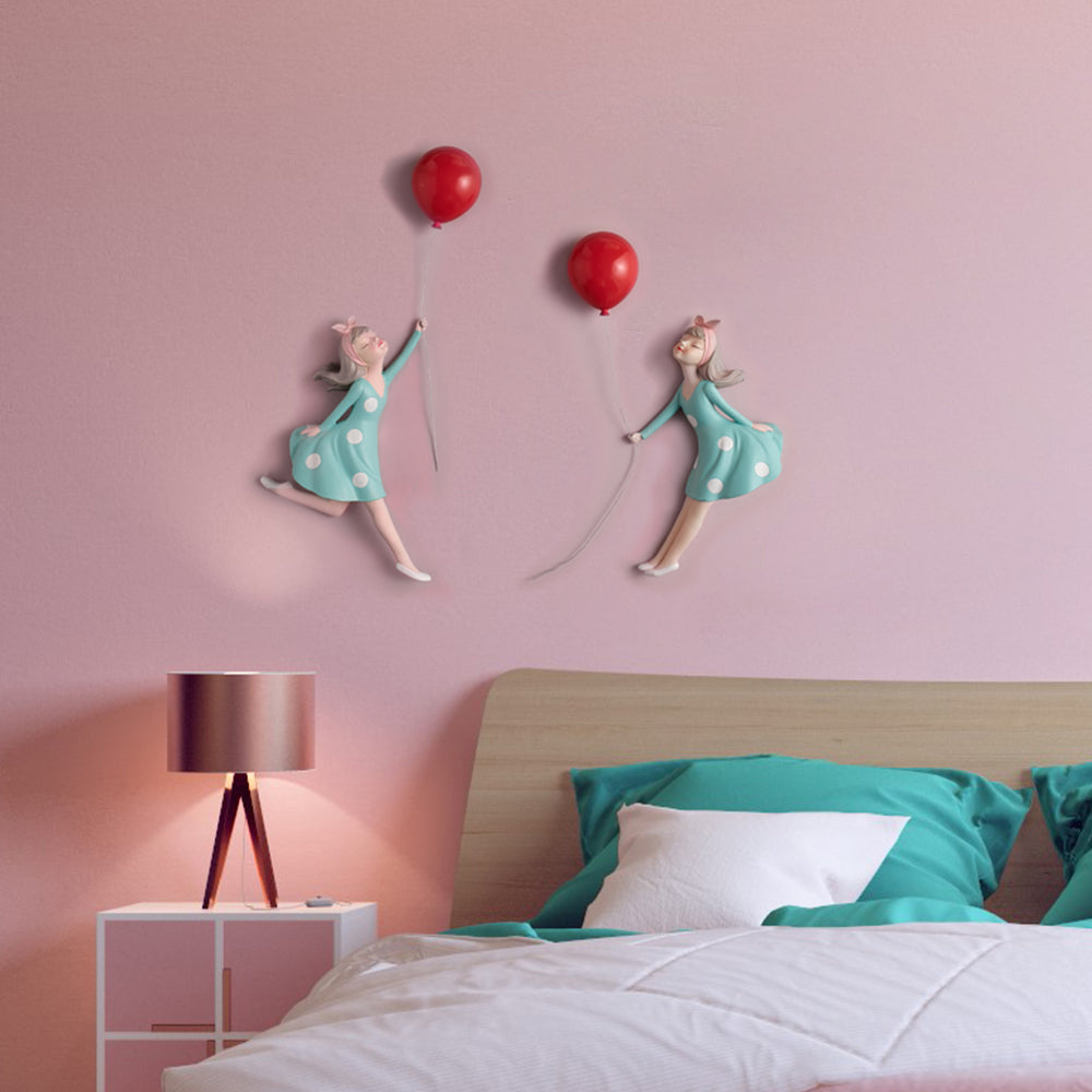 Balloon Girl Wall Decor