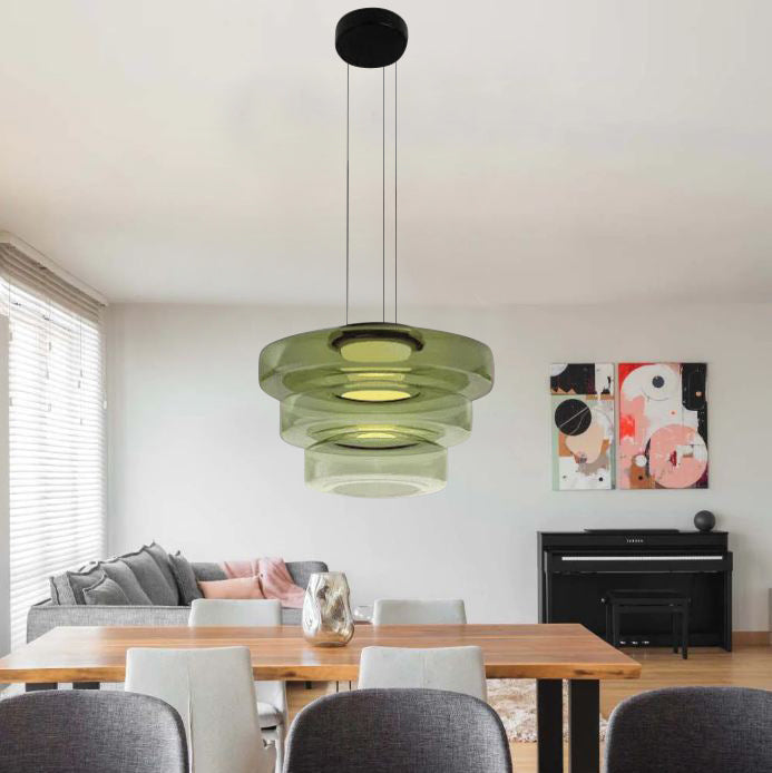 Glass pendant lights in Bauhaus style lamp