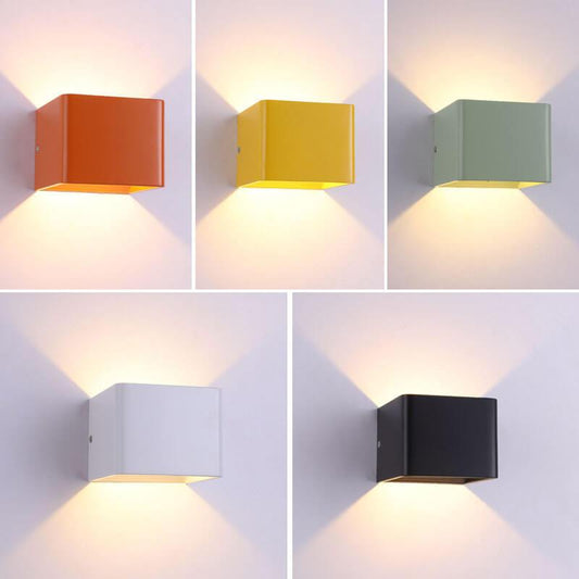 LED Mini Square Wall Lamp Aluminum