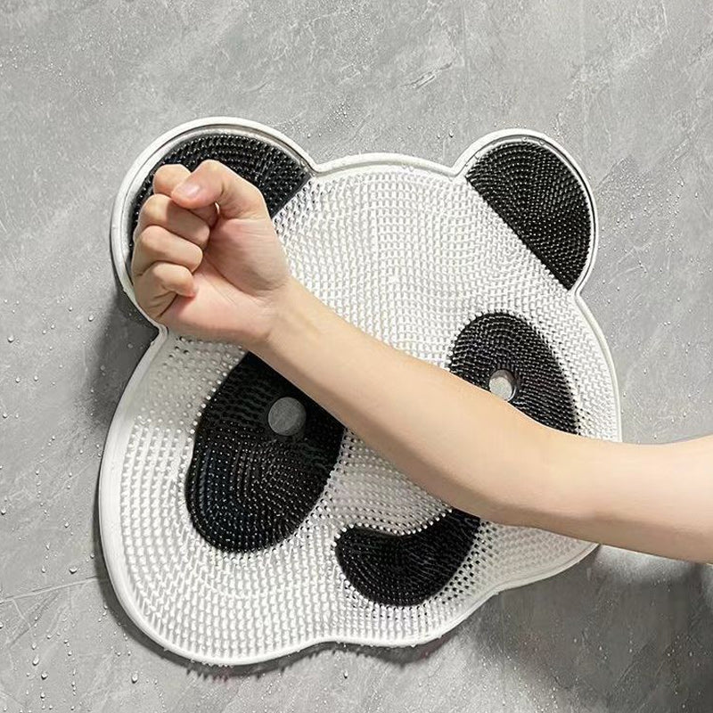 Cute Panda Silicone Bath Massage Mat with Suction Cups