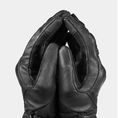 Leather Touchscreen Moto Gloves Waterproof