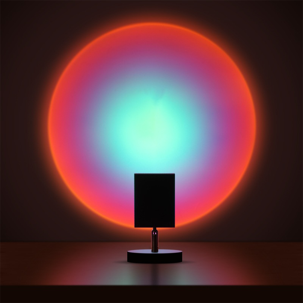 GlowBright - Retro Sunset Table Lamp