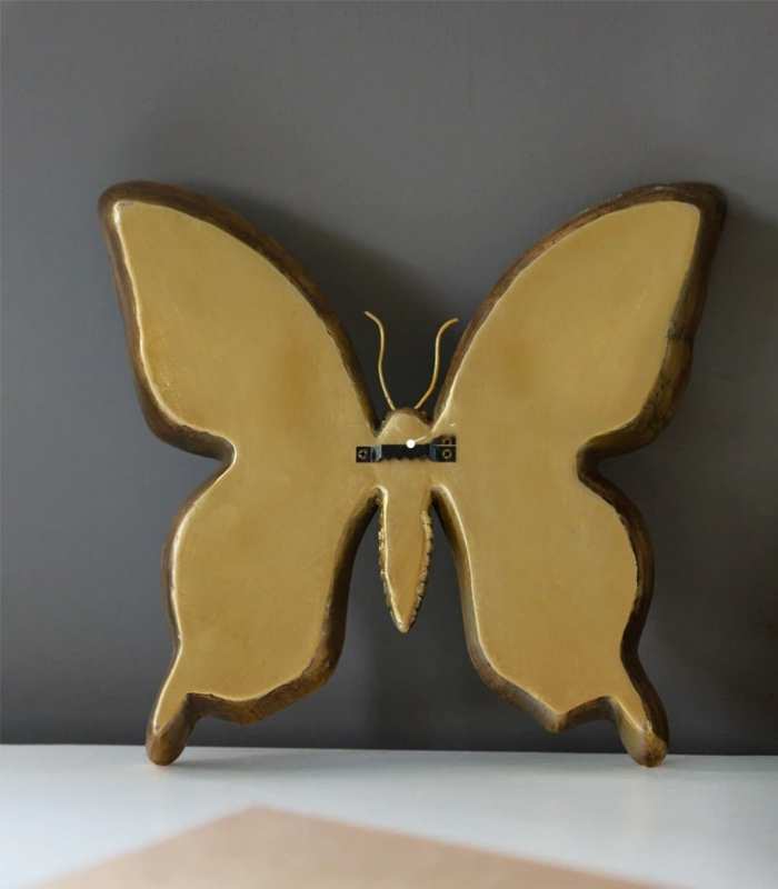 Miravique Retro Gold Frame Wall Mirror Art with Butterfly and Dragonfly Designs