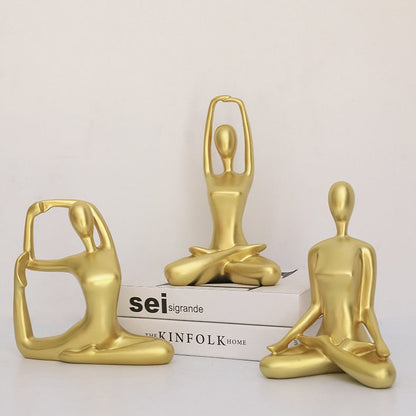 Abstract Yoga Lady Figurines