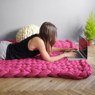 Deluxe Braided Wool Blanket