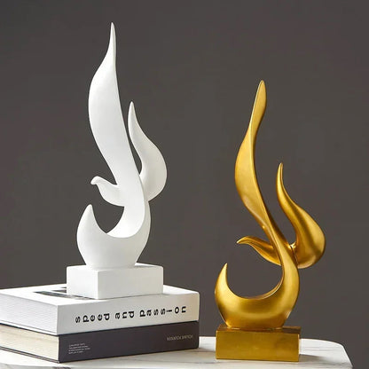 Abstract Torch Statue