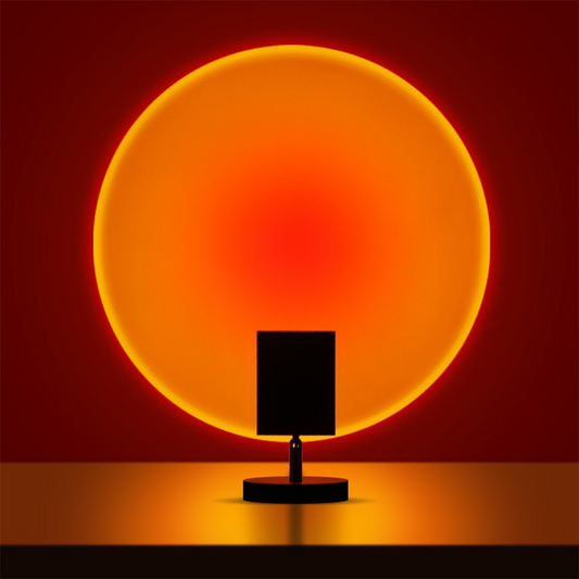 GlowBright - Retro Sunset Table Lamp