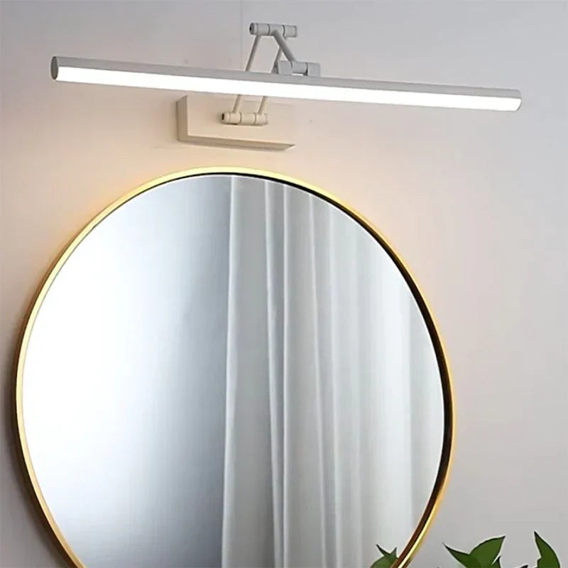 Edge Minimalist LED Wall Lamp Black/White Indoor Bathroom Metal