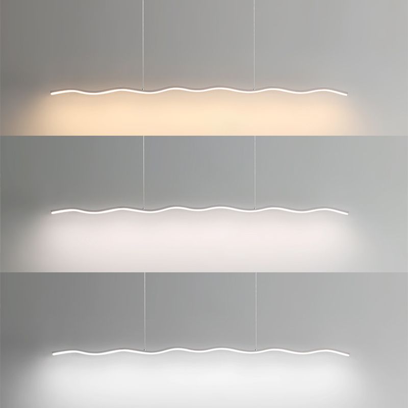 LouiseGlow - Modern LED hanging lamp in black and white