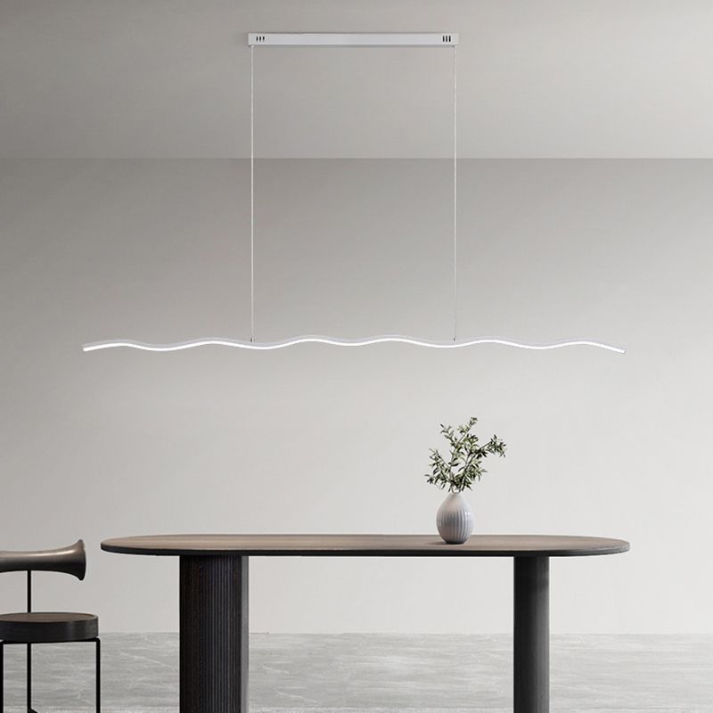 LouiseGlow - Modern LED hanging lamp in black and white