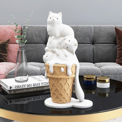 Ice Cream Cat Decor