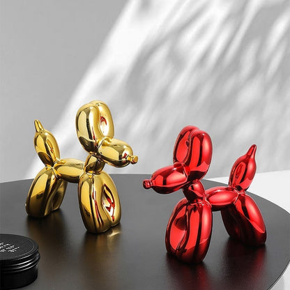 Metallic Balloon Dog Figurine