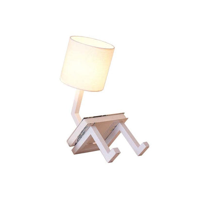 NordicLight - Scandinavian Table Lamp with Integrated Shelf