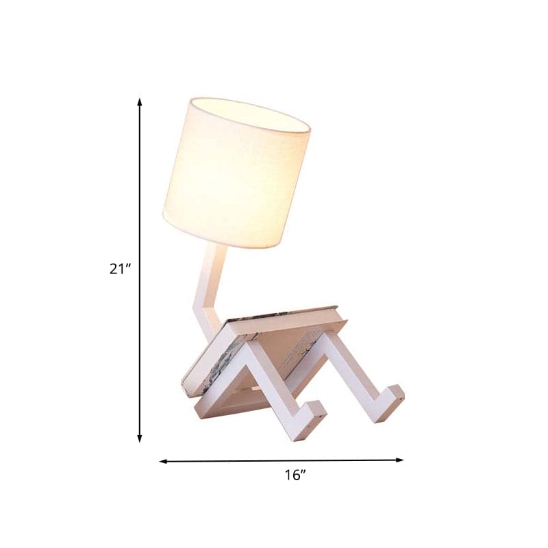 NordicLight - Scandinavian Table Lamp with Integrated Shelf