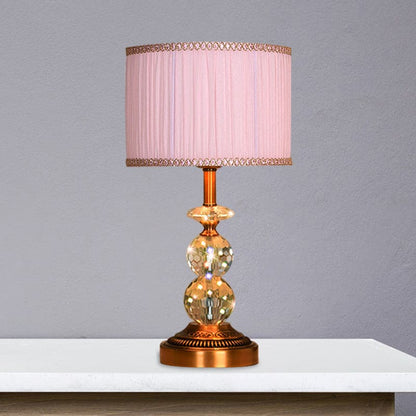 KristalGlow - Table Lamp with Conical Shape and Cut Crystal Balls