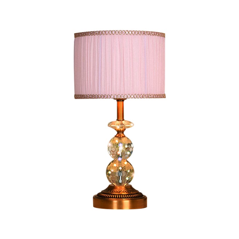 KristalGlow - Table Lamp with Conical Shape and Cut Crystal Balls