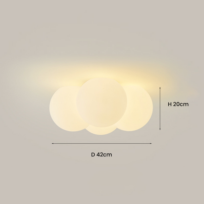 White Cloud Bubbles Ceiling Light - Modern LED Fixture for Living Room, Bedroom, Hallway