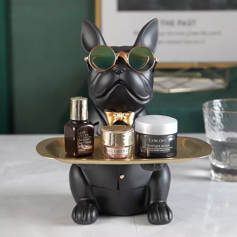 Cool French Bulldog Golden Tray