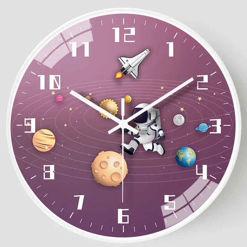 Cosmic Silence - Modern Wall Clock for a Soothing Interior