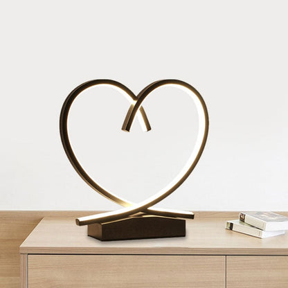 HeartWood - Wooden Nightstand with Loving Heart