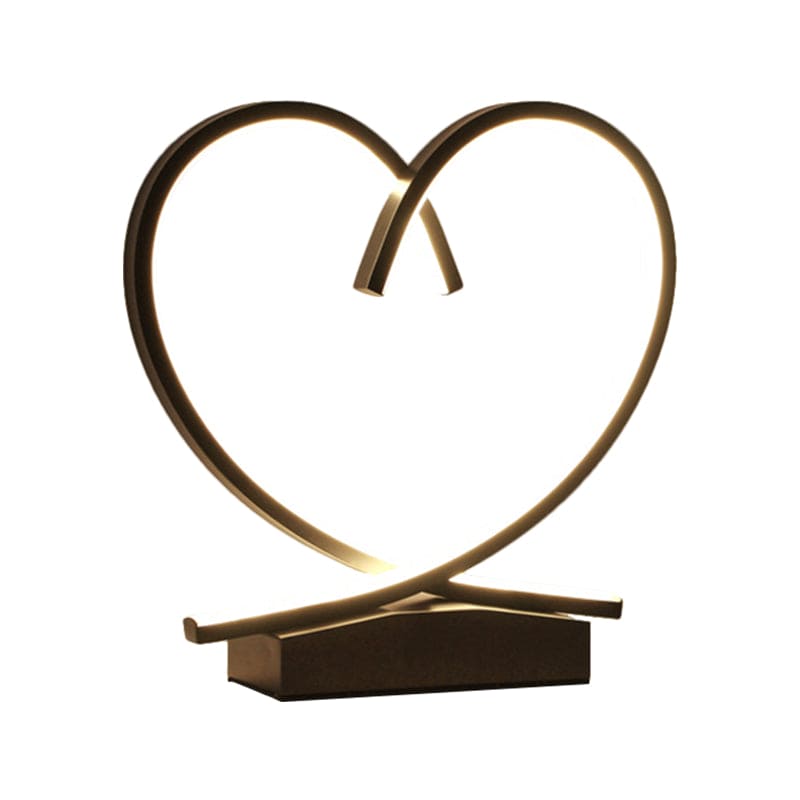 HeartWood - Wooden Nightstand with Loving Heart