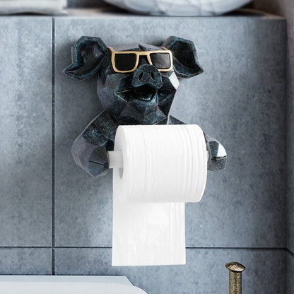 Geometric Animal Toilet Paper Holder