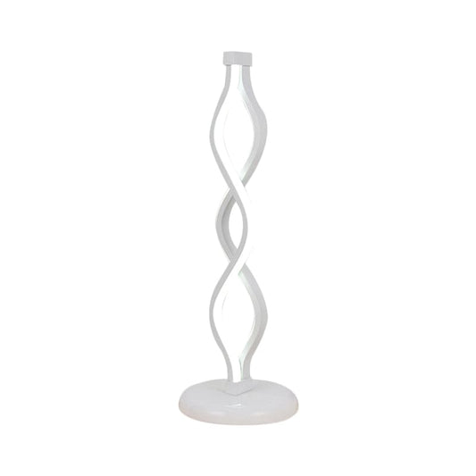 LightElegance - White Spiral LED Table Lamp