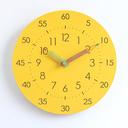 Children's Wall Decoration Clock - Silent and Colorful