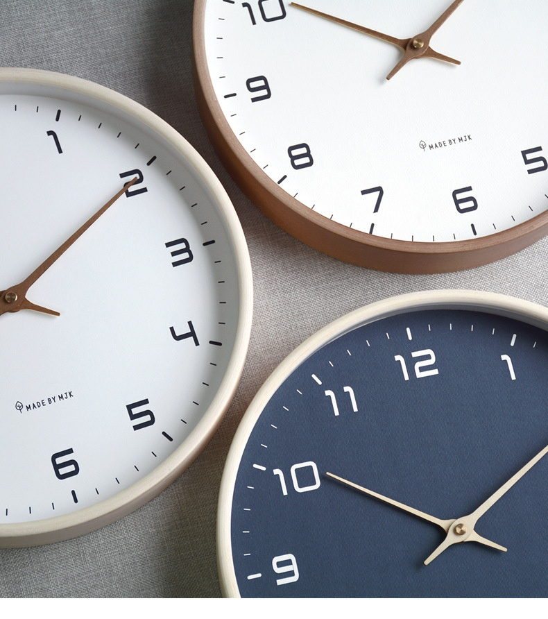 Wooden Wall Clock - Scandinavian Simplicity