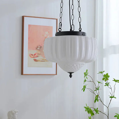 Modern white minimalist pendant light