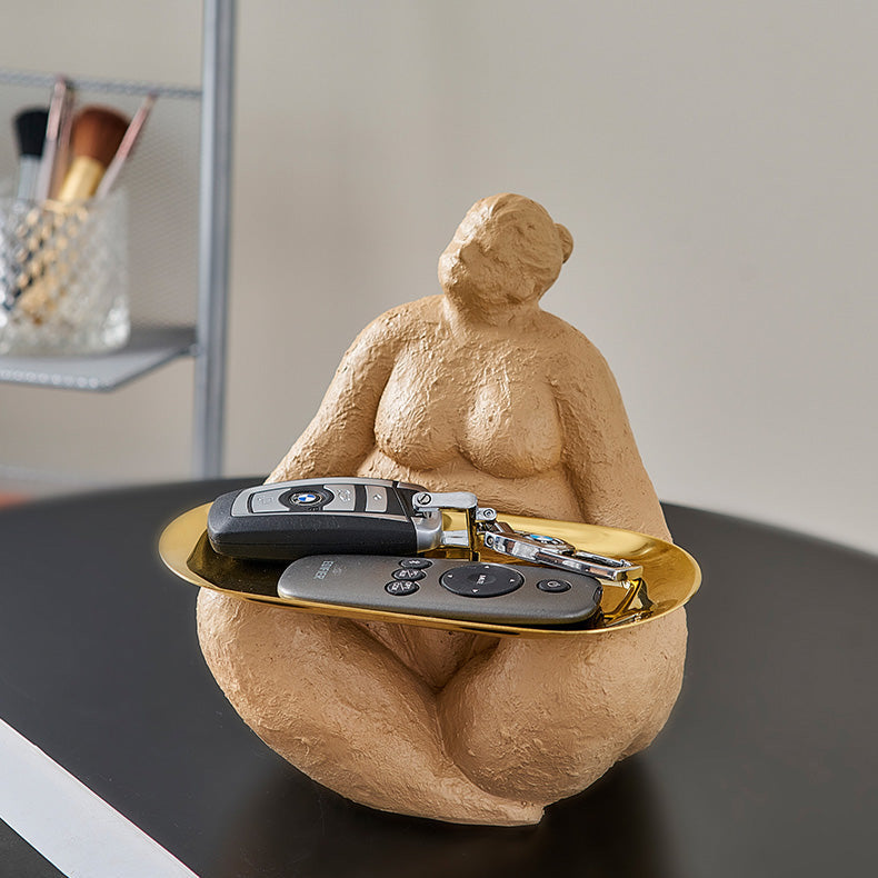 Abstract Yoga Lady Candy Tray