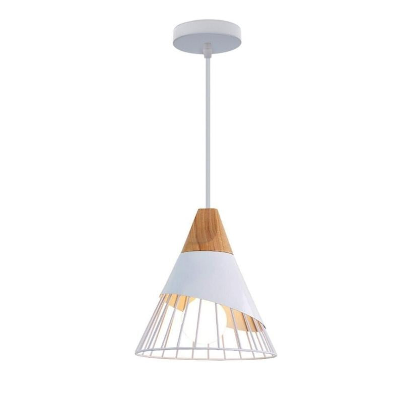 Nordic Industrial Wood Pendant Lights