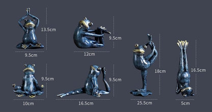 Yoga Frogs Figurines (6pcs)