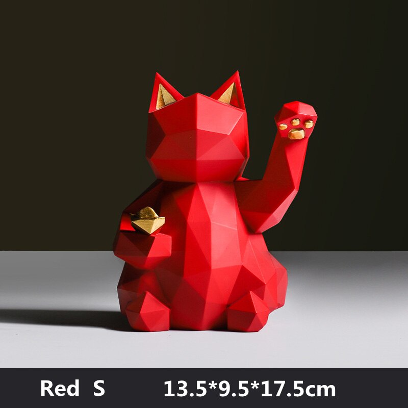 Geometric Maneki Cat