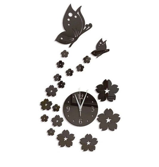 ButterflyGarden - Beautiful Butterfly Garden Wall Clock