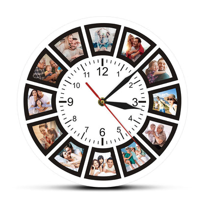 Photo Memory - Personal Photo Collage Wall Clock